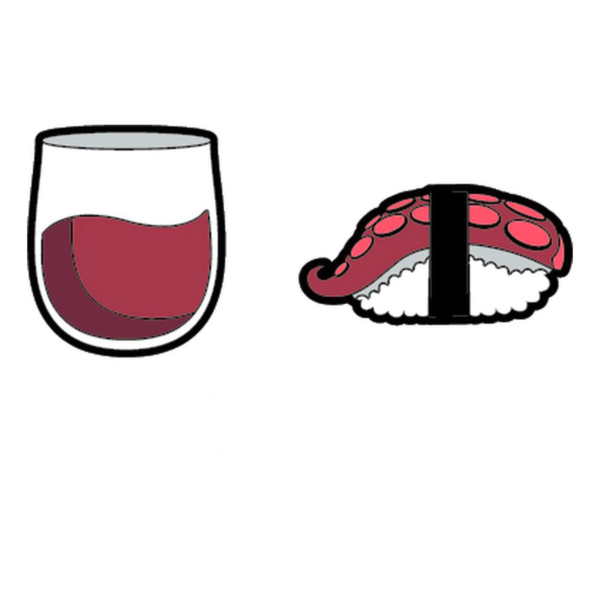 GAMMA String Things Wein, Tintenfisch Sushi Dämpfer Im Doppelpack - Rot, Weiß 1 GAMMA String Things Wein, Tintenfisch Sushi Dämpfer Im Doppelpack - Rot, Weiß