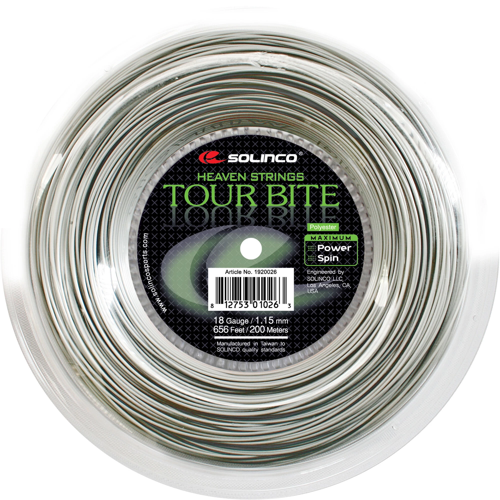 Tour Bite Saitenrolle 200m - Silber 2 Tour Bite Saitenrolle 200m - Silber – Bild 2