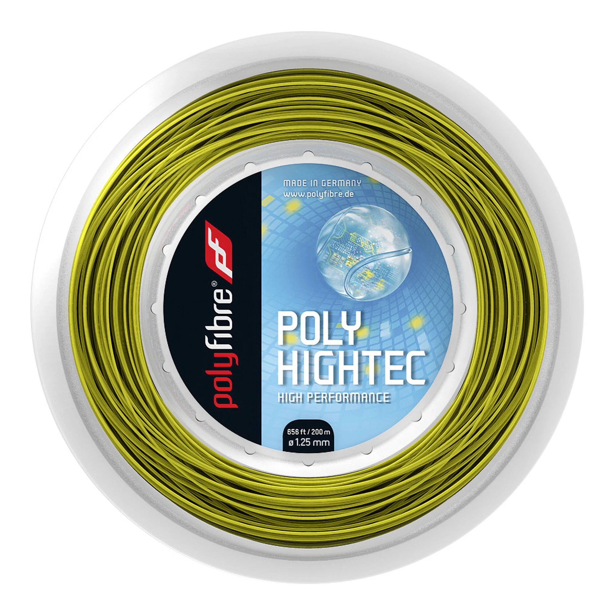 Poly Hightec Saitenrolle 200m - Gelb 2 Poly Hightec Saitenrolle 200m - Gelb – Bild 2