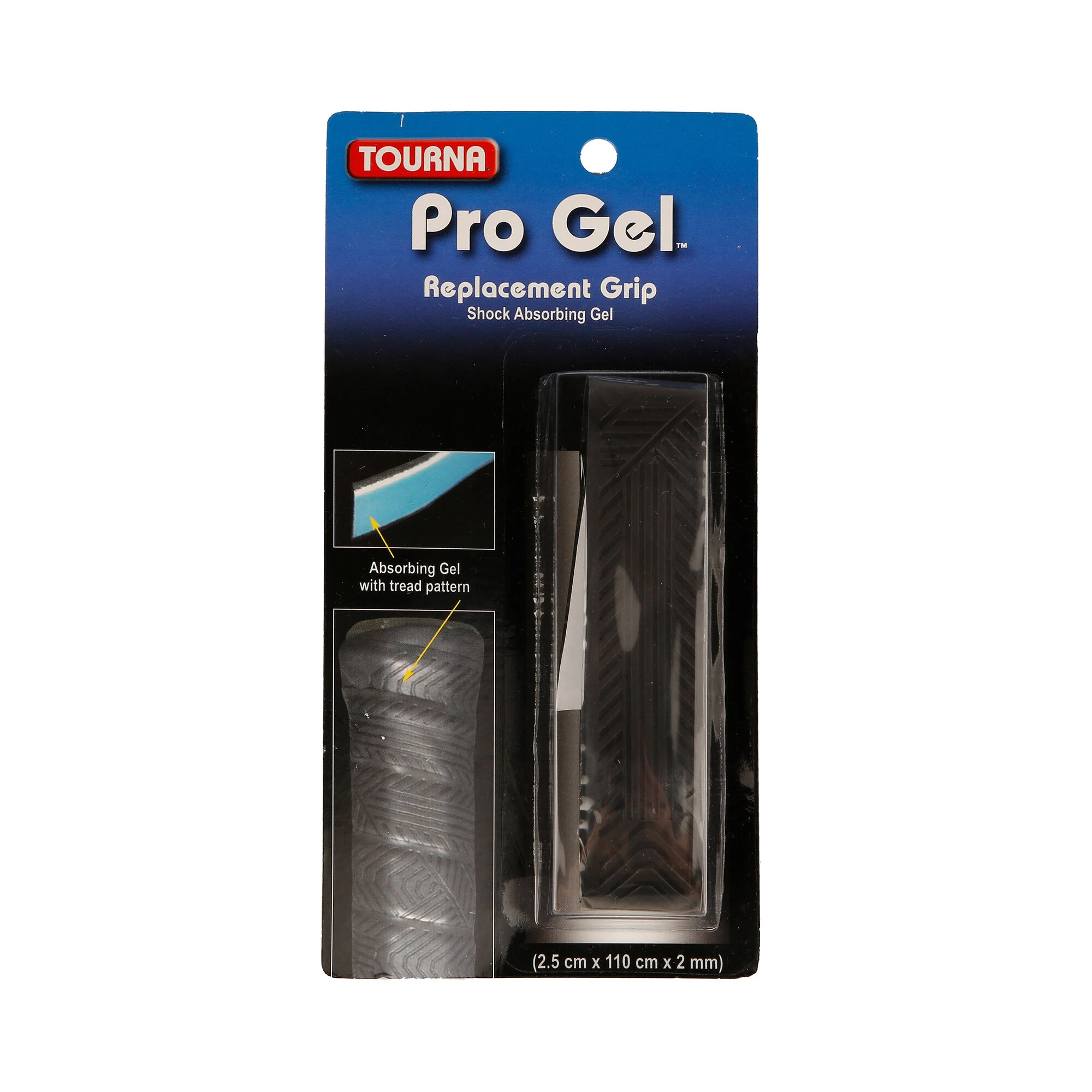 Tourna Pro Gel 1er Pack - Schwarz 1 Tourna Pro Gel 1er Pack - Schwarz