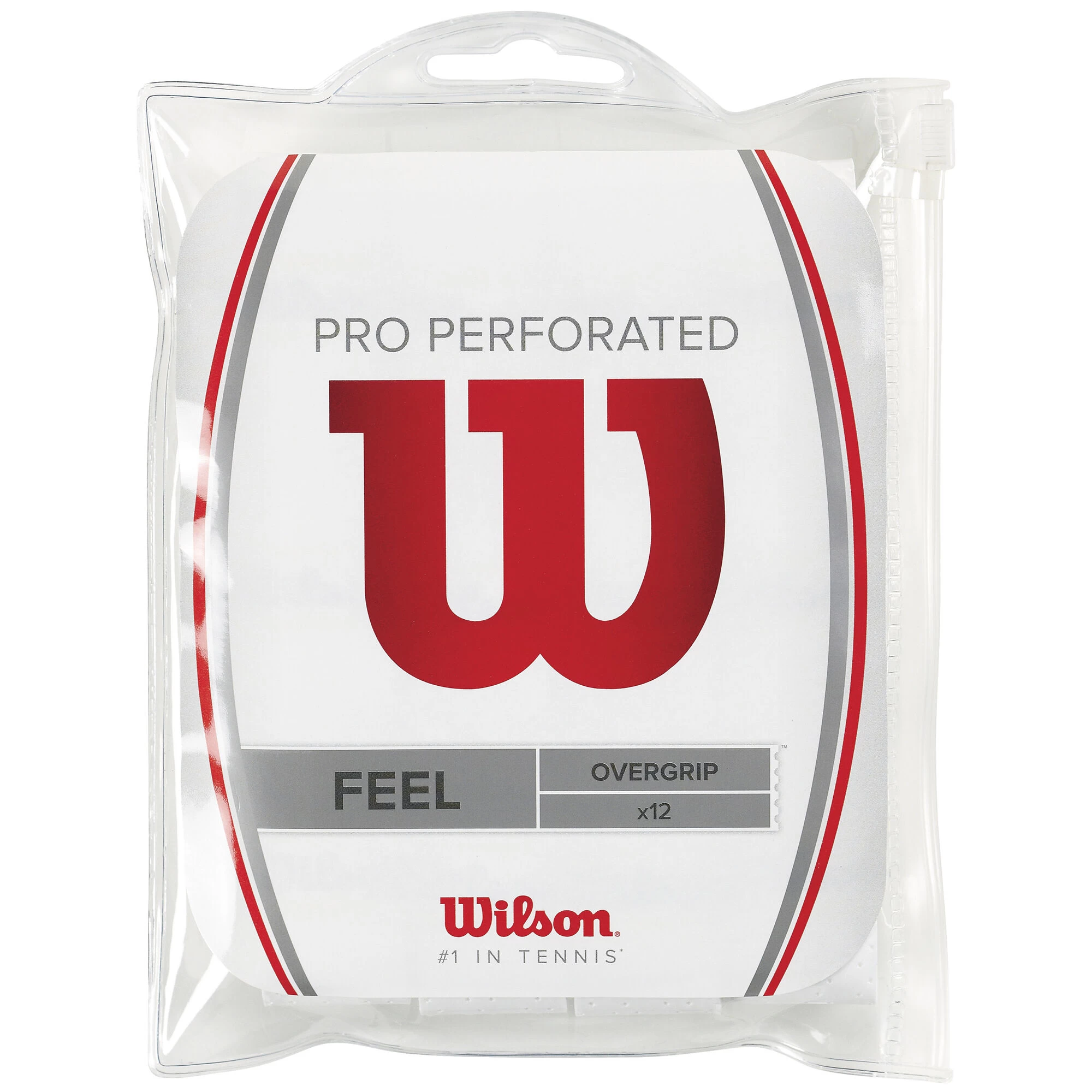 Wilson Pro Overgrip Perforated 12er Pack - Weiß 1 Wilson Pro Overgrip Perforated 12er Pack - Weiß