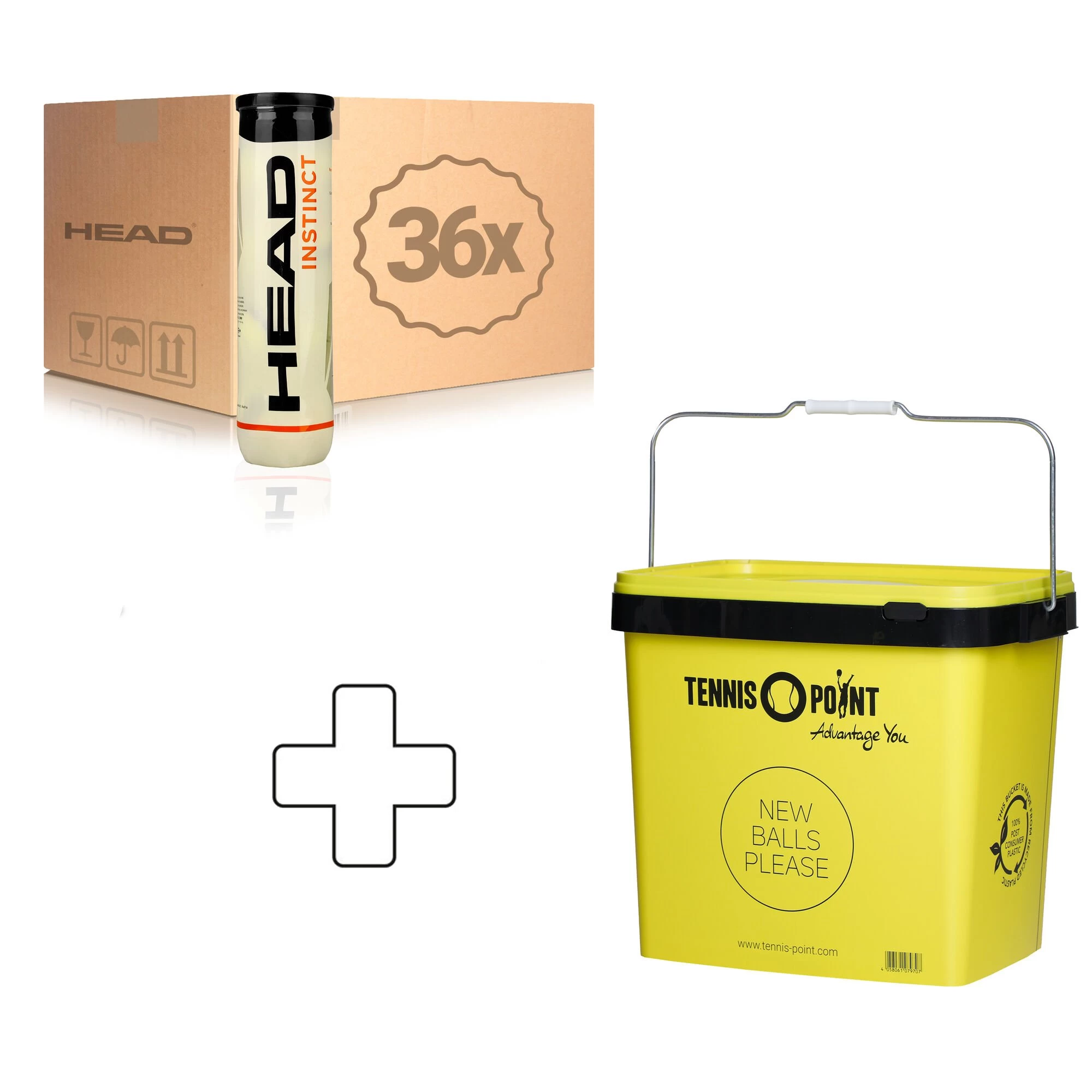 Head Instinct 36x 4er Dose Im Karton, Plus Balleimer, Vierkant 1 Head Instinct 36x 4er Dose Im Karton, Plus Balleimer, Vierkant