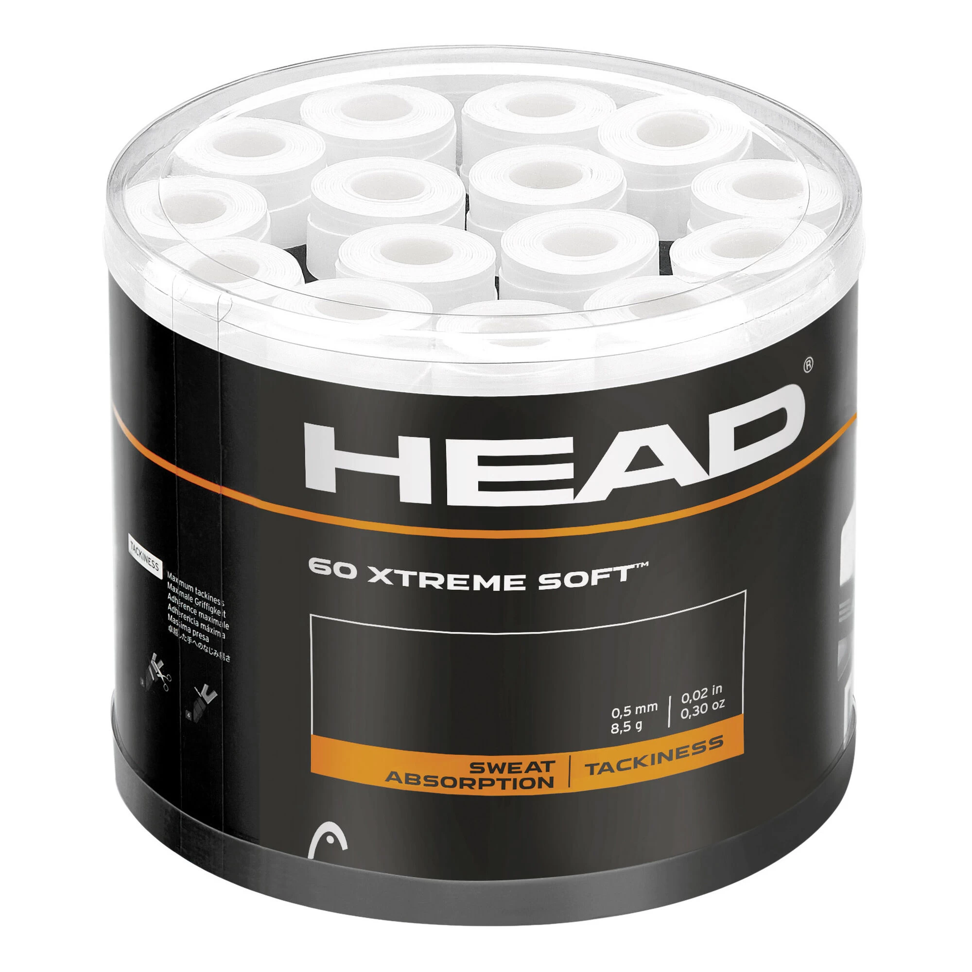 Head Xtreme Soft 60er Pack - Weiß 1 Head Xtreme Soft 60er Pack - Weiß