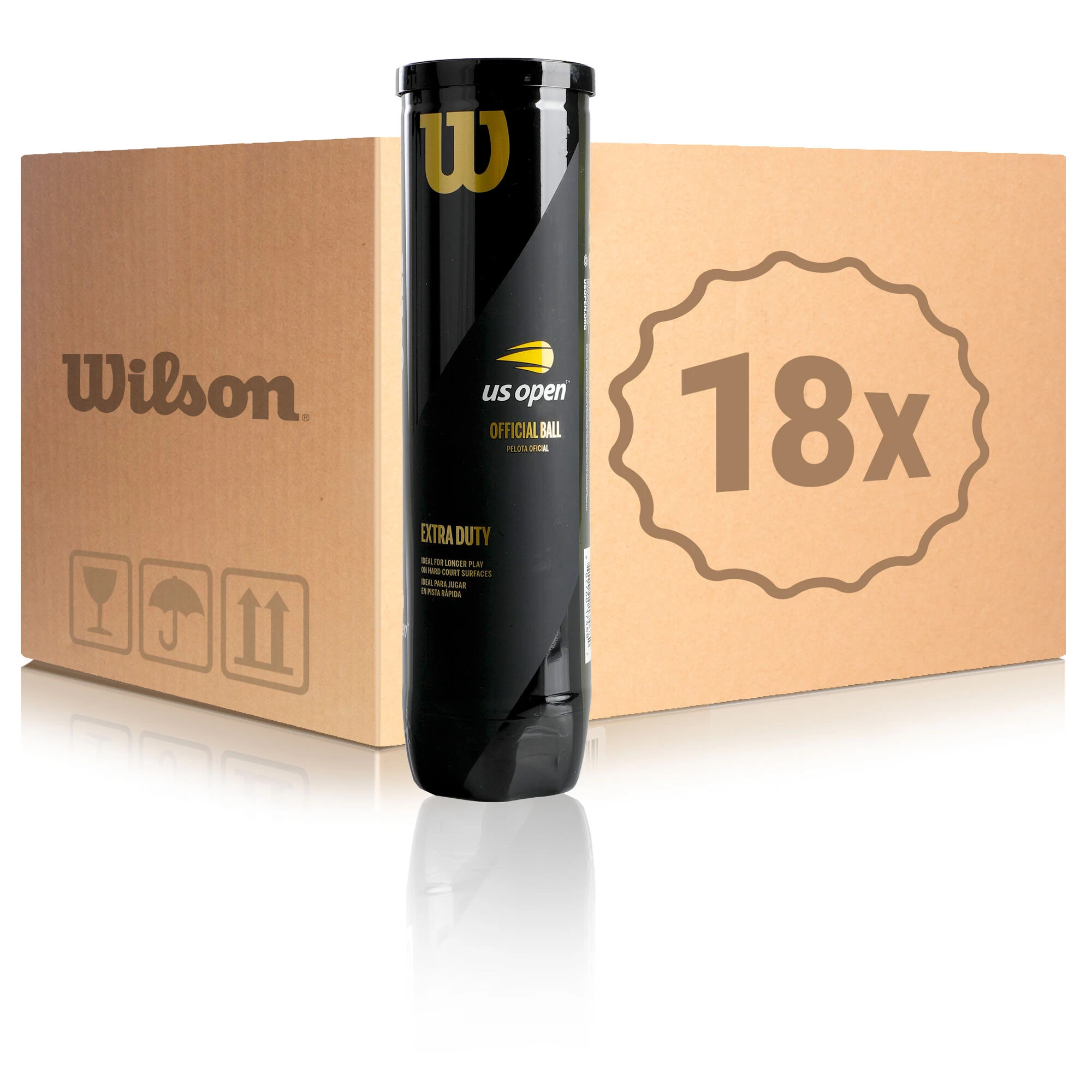 Wilson US Open 18x 4er Dose Im Karton 1 Wilson US Open 18x 4er Dose Im Karton