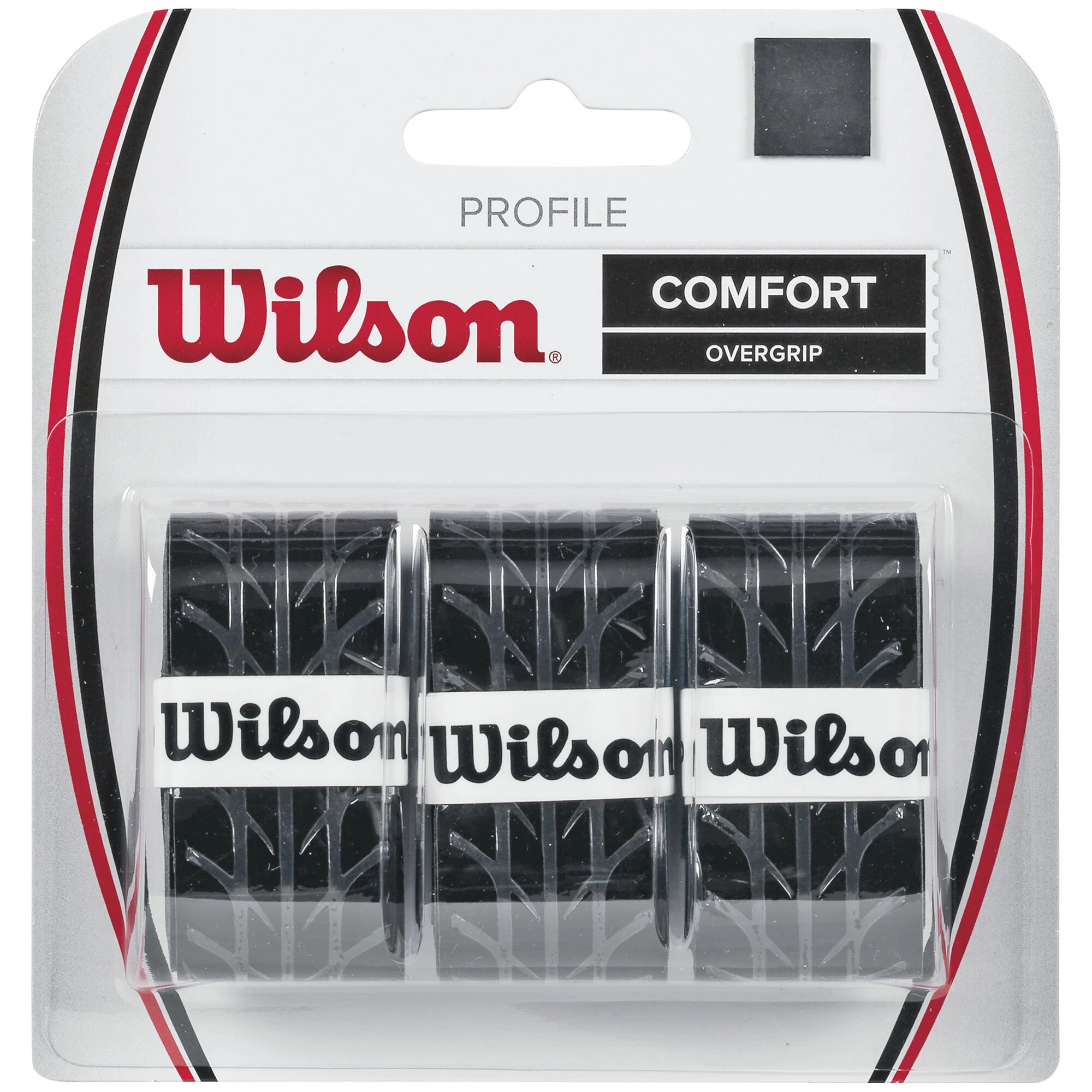 Wilson Profile Overgrip 3er Pack - Schwarz 1 Wilson Profile Overgrip 3er Pack - Schwarz