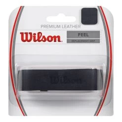 Wilson Premium Leather Replacement Grip 1er Pack - Schwarz
