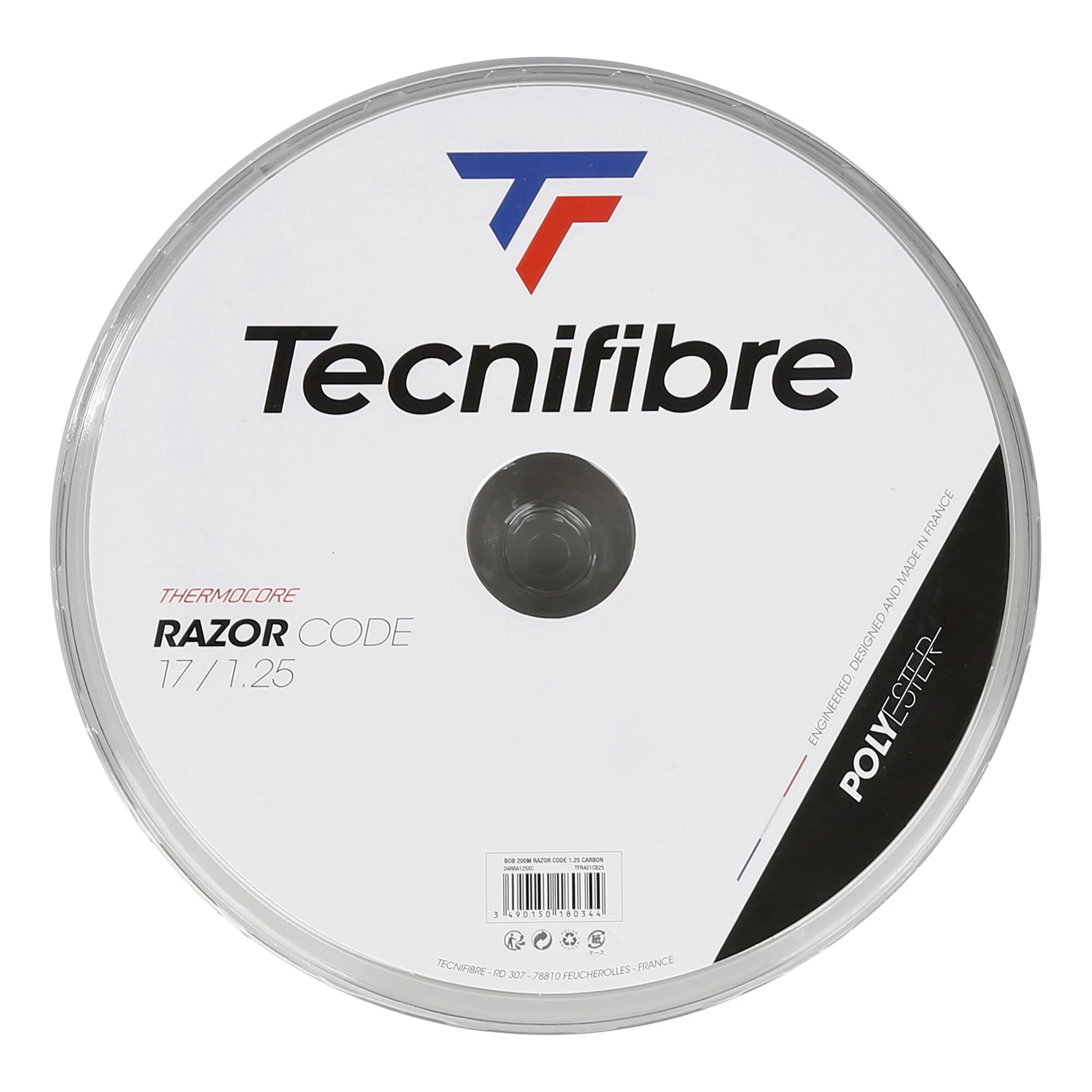TECNIFIBRE Razor Code 200m Saitenrolle - Grau 1 TECNIFIBRE Razor Code 200m Saitenrolle - Grau