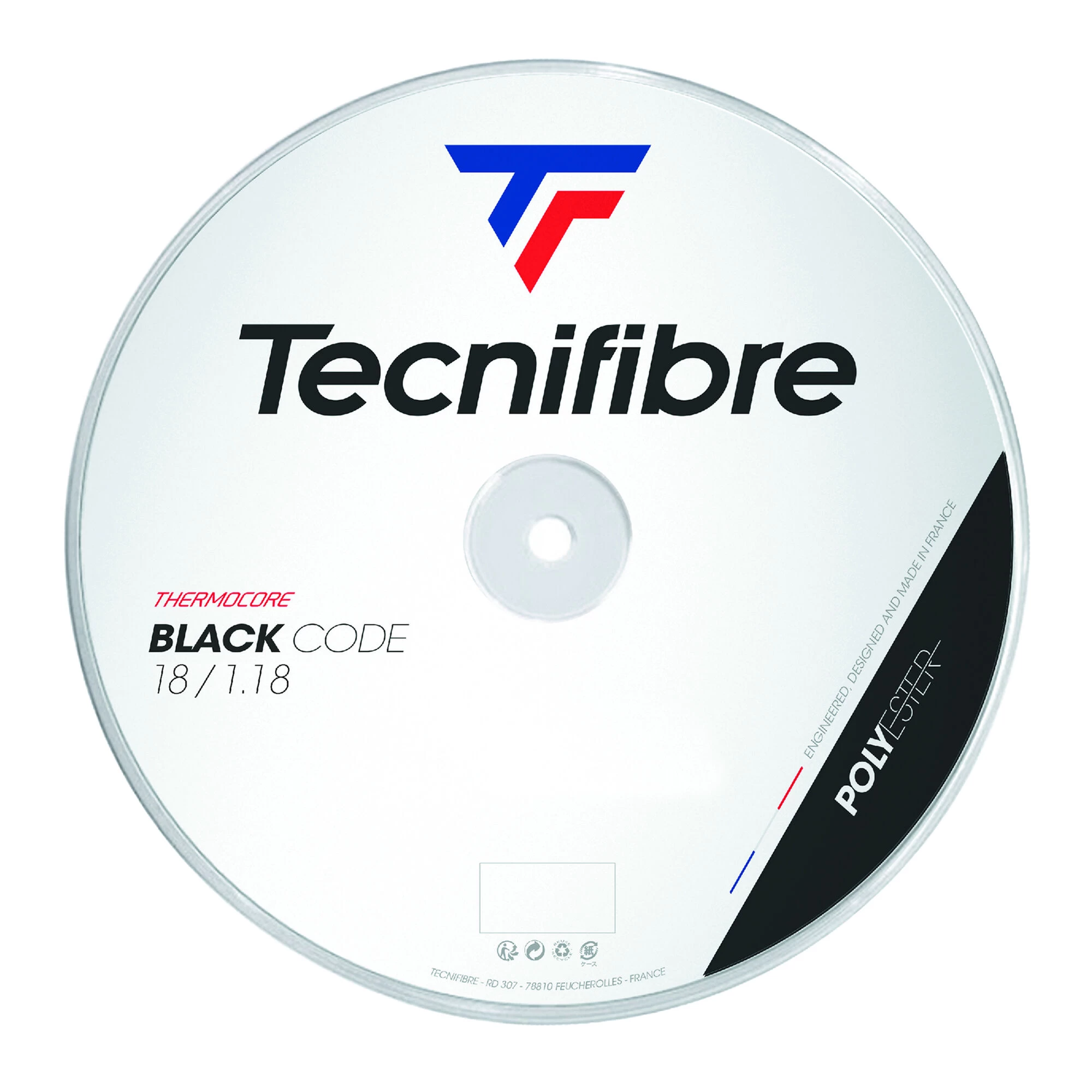 TECNIFIBRE Black Code 200m Saitenrolle - Schwarz 1 TECNIFIBRE Black Code 200m Saitenrolle - Schwarz