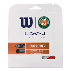 Wilson Duo Power Roland Garros Saitenset 12,2m - Rot