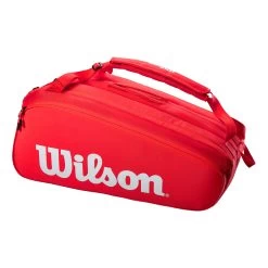 Wilson Super Tour Schlägertasche 15er - Rot, Weiß -Geschäft für Tennisausrüstung 0220500000 0 3