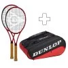 Dunlop 2x CX 200 Tour 18x20 Plus Schlägertasche