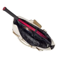 Wilson Women's Tote Sporttasche - Weiß, Khaki -Geschäft für Tennisausrüstung 0238500000 17