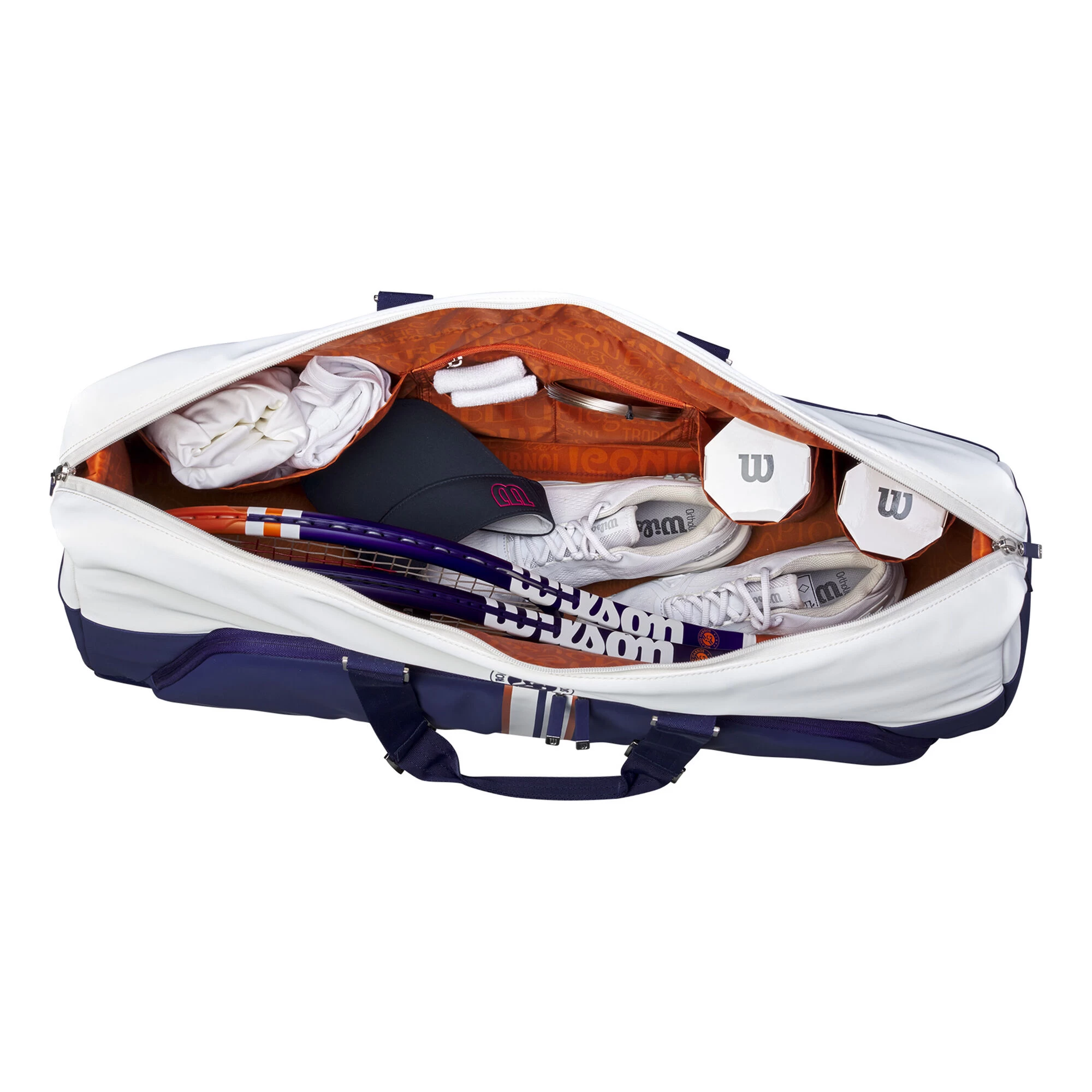 Wilson RG Duffel Sporttasche - Blau, Creme 1 Wilson RG Duffel Sporttasche - Blau, Creme