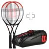 Wilson 2x Clash 100 Pro (Tour) Plus Schlägertasche