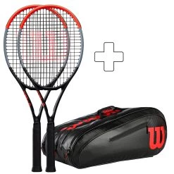 Wilson 2x Clash 100 Pro (Tour) Plus Schlägertasche